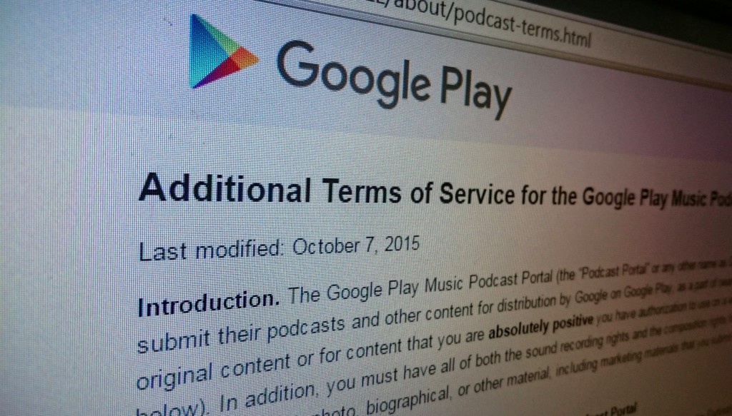 Google Play Terms of Service