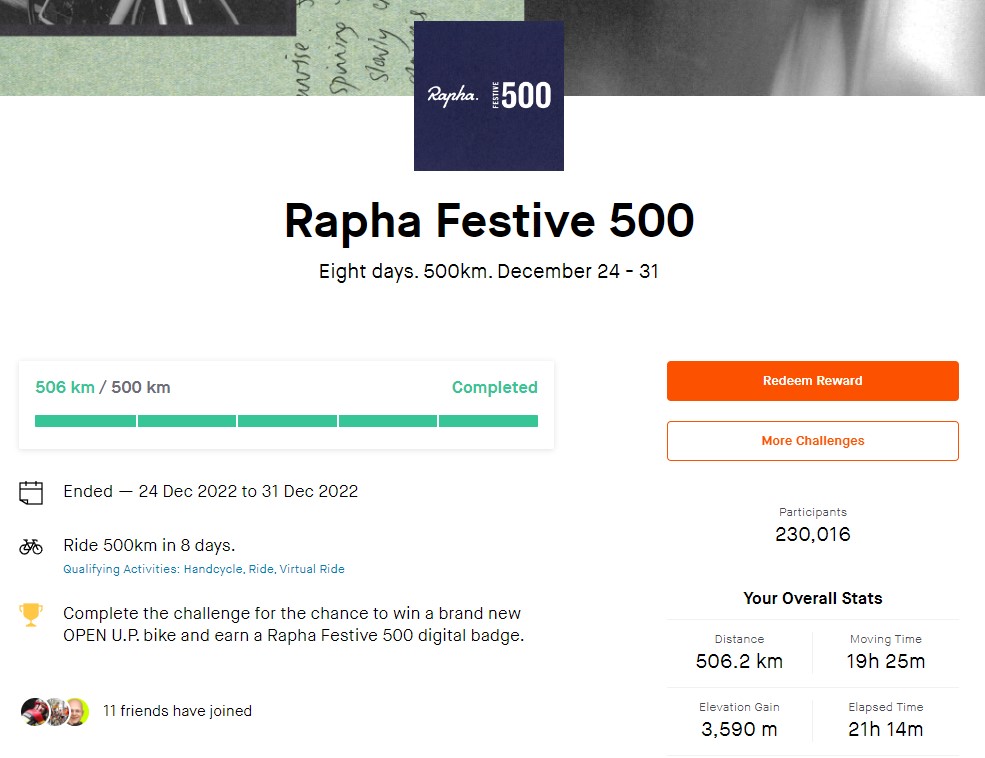 The Rapha Festive 500 – 2022 Edition